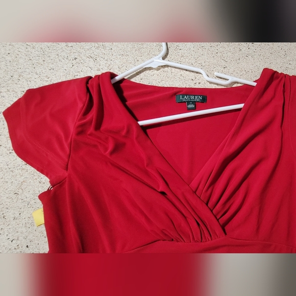 Red Ralph Lauren formal dress - Picture 3 of 4